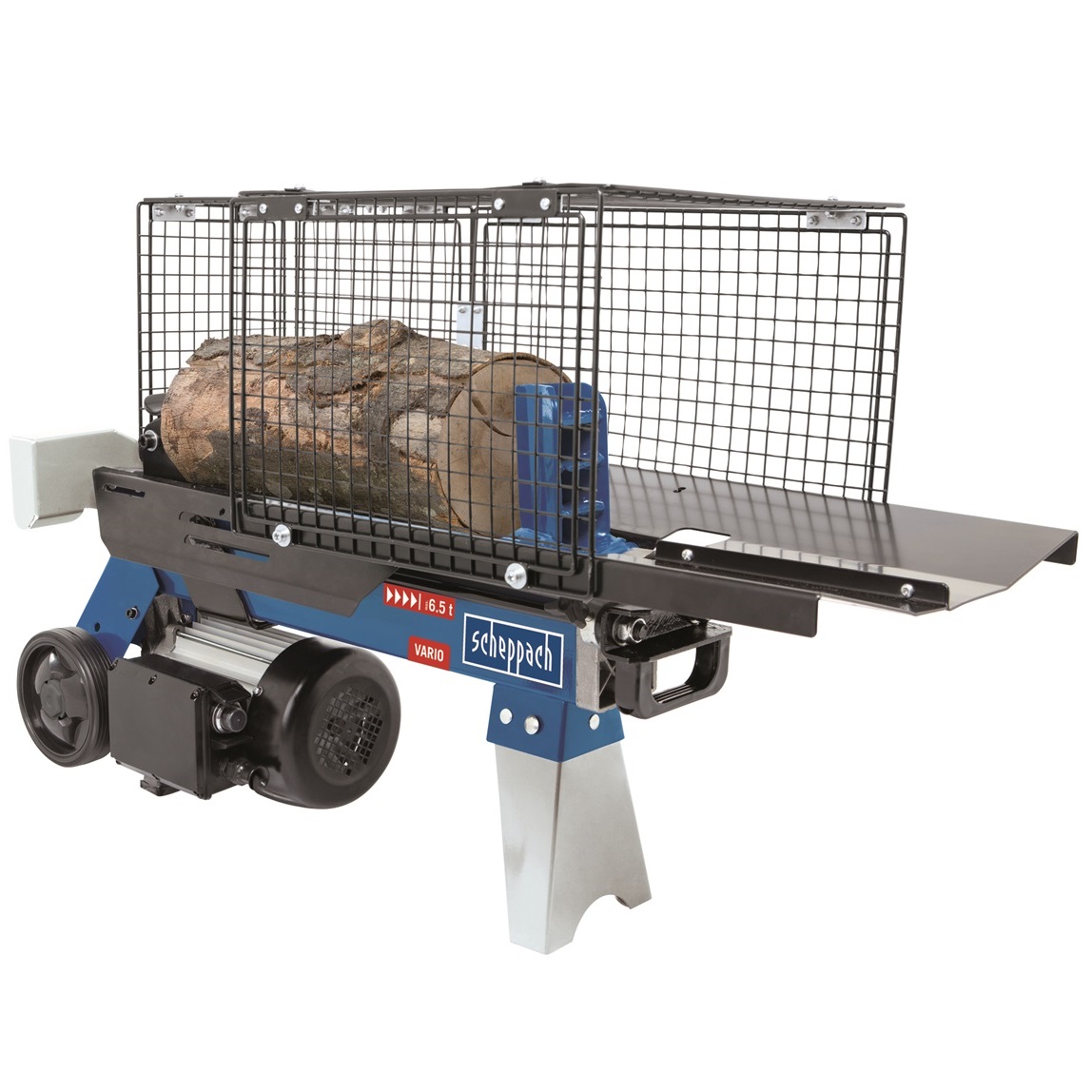 Scheppach 6,5 tonnás fekvő rönkhasító 2200W / 230V